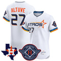 Punc H.Astros #27 Jose Altuve Player White City Connect Texas Patch Vapor Premier Limited Elite Home Stitched Jerseys