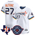 Punc H.Astros #27 Jose Altuve Player White City Connect Texas Patch Vapor Premier Limited Home Stitched Jerseys