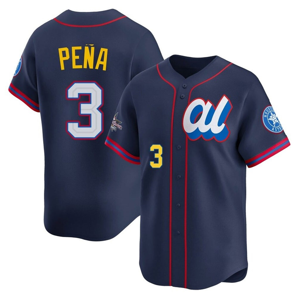Punc H.Astros #3 Jeremy Pe?a Player Navy American League All-Star Game Limited Stitched Jerseys
