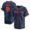 Punc H.Astros #3 Jeremy Pe?a Player Navy City Connect Home Limited Stitched Jerseys