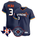 Punc H.Astros #3 Jeremy Pe?a Player Navy City Connect Texas Patch Vapor Premier Limited Elite Home Stitched Jerseys