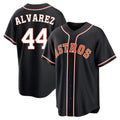 Punc H.Astros #44 Yordan Alvarez Player Black Fashion Out Home Game Stitched Jerseys