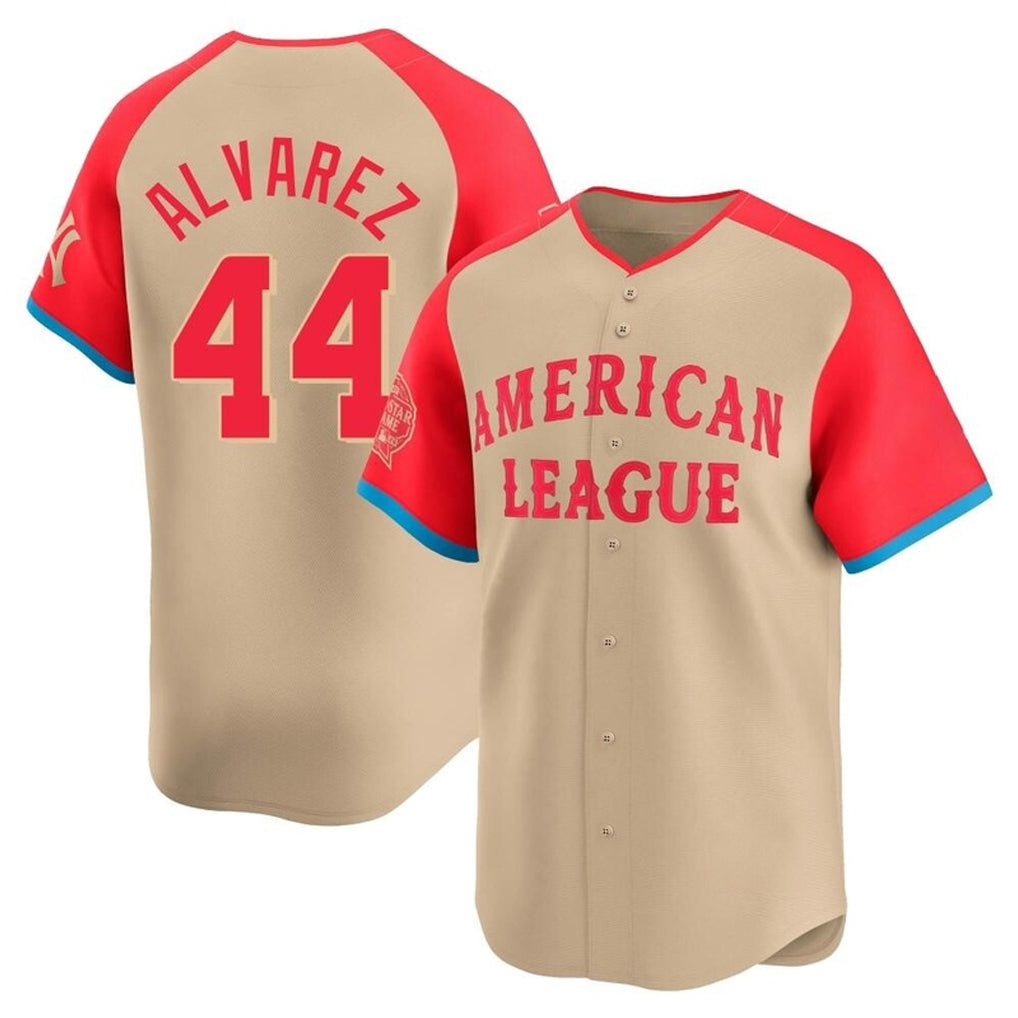 Punc H.Astros #44 Yordan Alvarez Player Cream American League All-Star Game Limited Stitched Jerseys