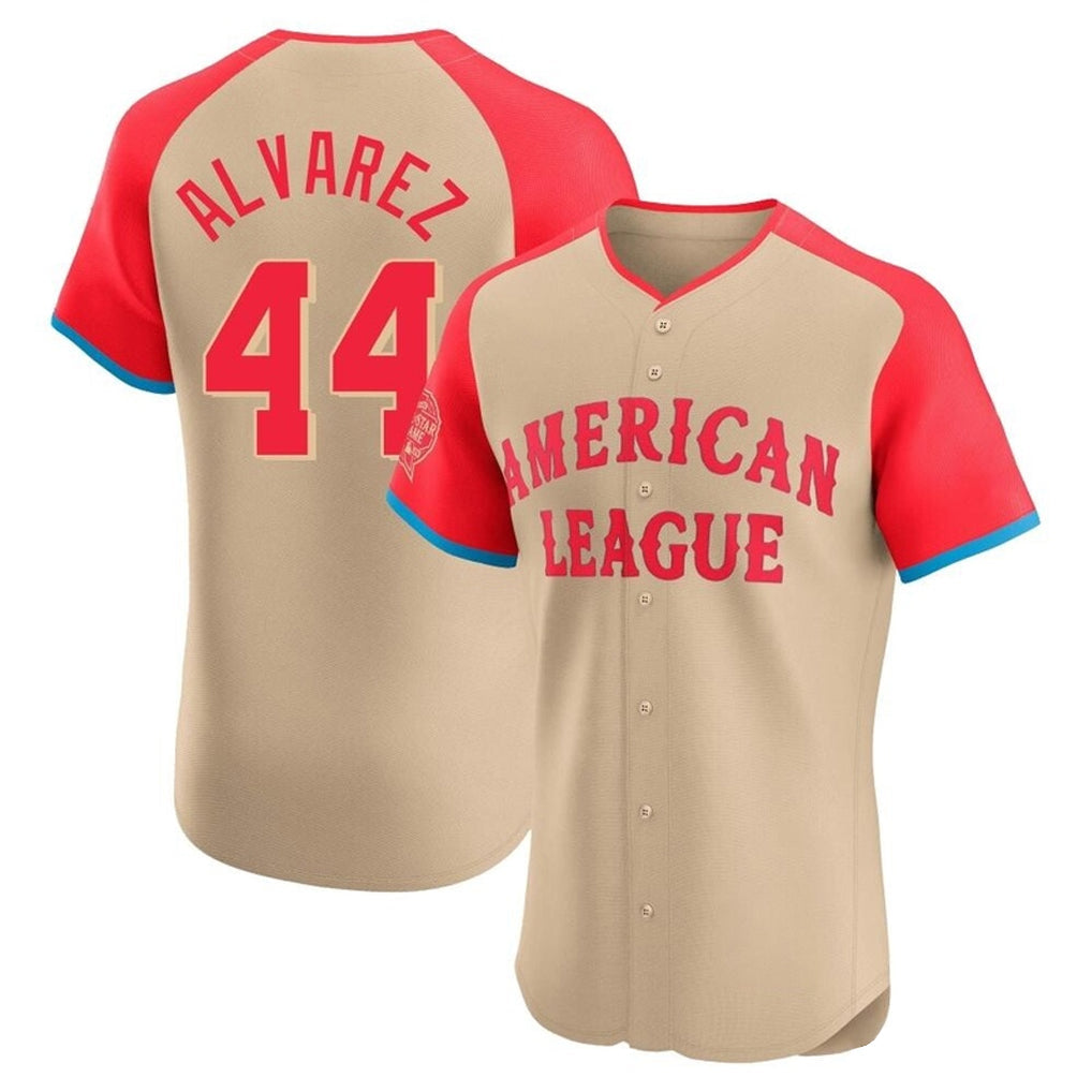 Punc H.Astros #44 Yordan Alvarez Player Cream American League All-Star Limited Elite Home Stitched Jerseys