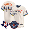 Punc H.Astros #44 Yordan Alvarez Player Cream City Connect Texas Patch Vapor Premier Limited Home Stitched Jerseys