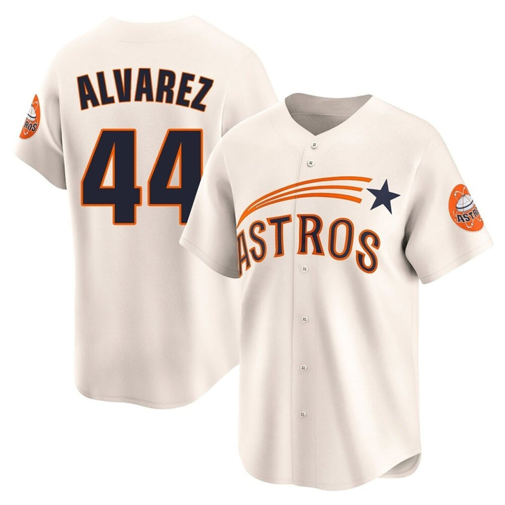 Punc H.Astros #44 Yordan Alvarez Player Cream Throwback Cooperstown Collection Limited Stitched Jerseys