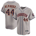 Punc H.Astros #44 Yordan Alvarez Player Gray Home Limited Stitched Jerseys