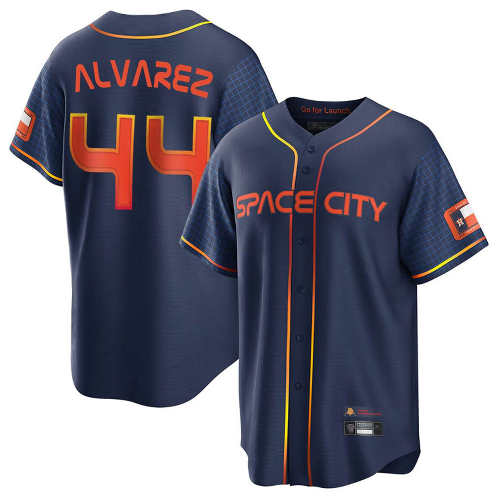 Punc H.Astros #44 Yordan Alvarez Player Navy City Connect Home Game Stitched Jerseys