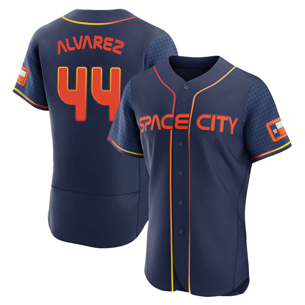 Punc H.Astros #44 Yordan Alvarez Player Navy City Connect Limited Elite Home Stitched Jerseys