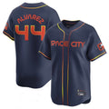 Punc H.Astros #44 Yordan Alvarez Player Navy City Connect Limited Home Game Stitched Jerseys