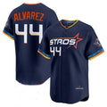 Punc H.Astros #44 Yordan Alvarez Player Navy City Connect Limited Home Stitched Jerseys