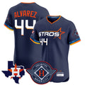 Punc H.Astros #44 Yordan Alvarez Player Navy City Connect Texas Patch Vapor Premier Limited Elite Home Stitched Jerseys