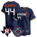 Punc H.Astros #44 Yordan Alvarez Player Navy City Connect Texas Patch Vapor Premier Limited Home Stitched Jerseys