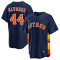 Punc H.Astros #44 Yordan Alvarez Player Navy Home Game Stitched Jerseys