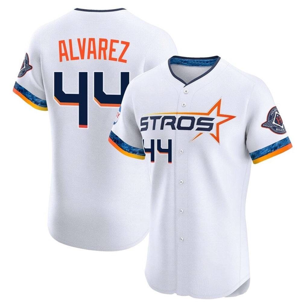Punc H.Astros #44 Yordan Alvarez Player White City Connect Limited Elite Home Stitched Jerseys