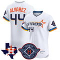 Punc H.Astros #44 Yordan Alvarez Player White City Connect Texas Patch Vapor Premier Limited Elite Home Stitched Jerseys