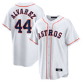 Punc H.Astros #44 Yordan Alvarez Player White Home Game Stitched Jerseys