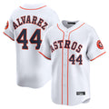 Punc H.Astros #44 Yordan Alvarez Player White Home Limited Stitched Jerseys