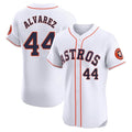 Punc H.Astros #44 Yordan Alvarez Player White Limited Elite Home Stitched Jerseys