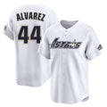 Punc H.Astros #44 Yordan Alvarez Player White Throwback Cooperstown Collection Limited Stitched Jerseys