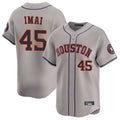 Punc H.Astros #45 Tatsuya Imai Player Gray Home Limited Stitched Jerseys