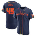 Punc H.Astros #45 Tatsuya Imai Player Navy City Connect Limited Elite Home Stitched Jerseys