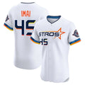 Punc H.Astros #45 Tatsuya Imai Player White City Connect Limited Elite Home Stitched Jerseys