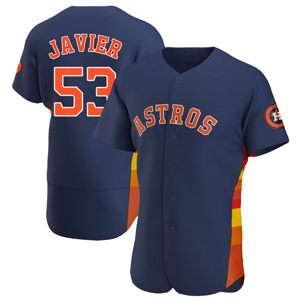 Punc H.Astros #53 Cristian Javier Player Navy Home Limited Elite Stitched Jerseys