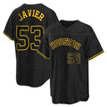 Punc H.Astros #53 Cristian Javier Player Snake Skin City Home Game Stitched Jerseys