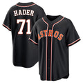 Punc H.Astros #71 Josh Hader Player Black Fashion Out Home Game Stitched Jerseys