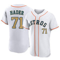 Punc H.Astros #71 Josh Hader Player Gold Collection Limited Elite Home Stitched Jerseys