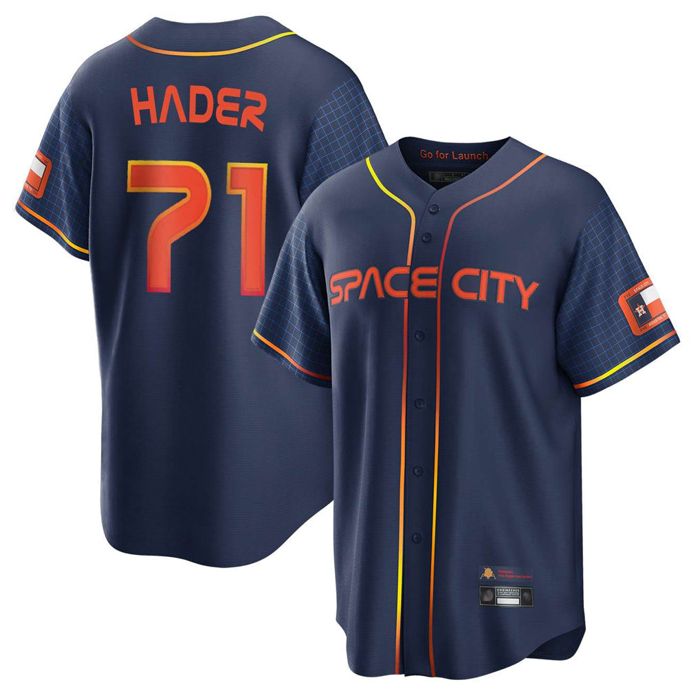 Punc H.Astros #71 Josh Hader Player Navy City Connect Home Game Stitched Jerseys