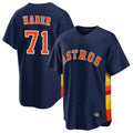 Punc H.Astros #71 Josh Hader Player Navy Home Game Stitched Jerseys