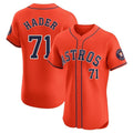 Punc H.Astros #71 Josh Hader Player Orange Home Limited Elite Stitched Jerseys