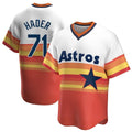 Punc H.Astros #71 Josh Hader Player Rainbow Cooperstown Collection T-shirt Stitched Jerseys