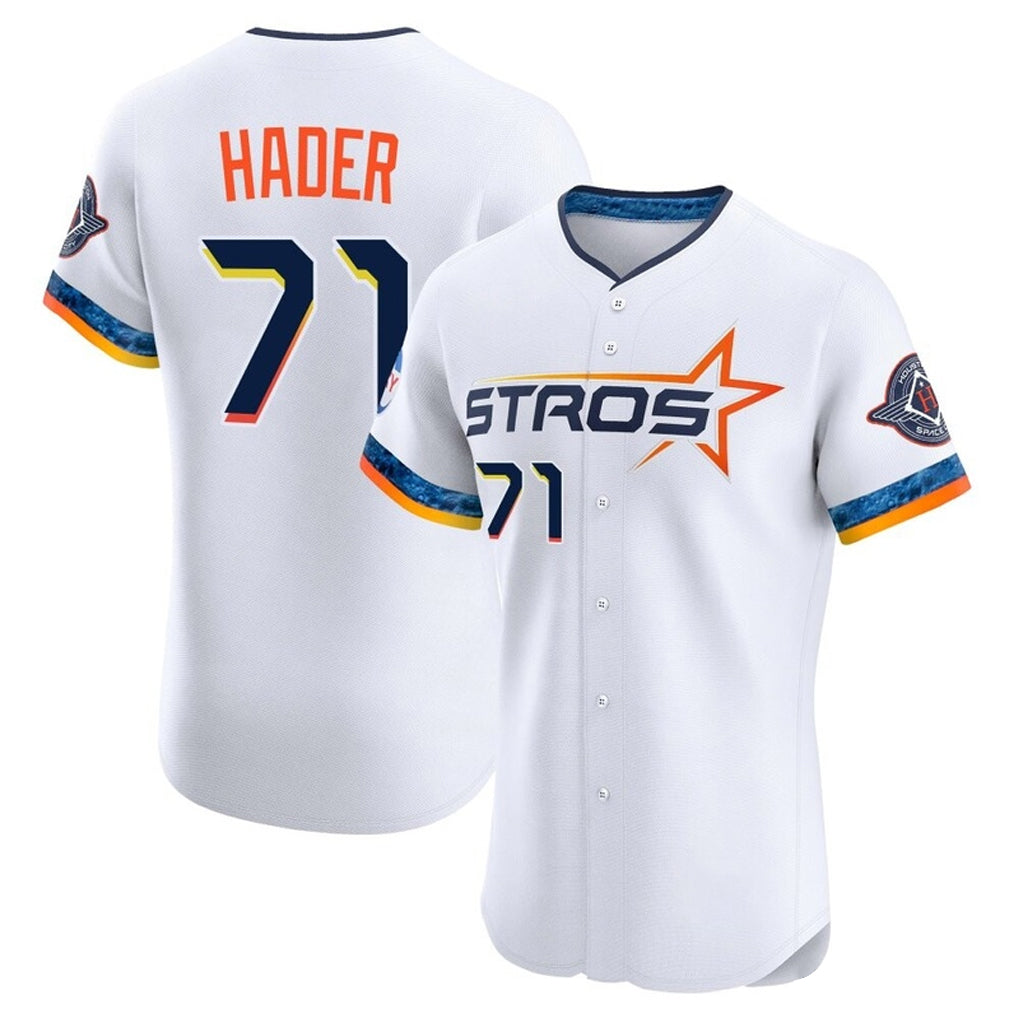 Punc H.Astros #71 Josh Hader Player White City Connect Limited Elite Home Stitched Jerseys