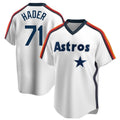 Punc H.Astros #71 Josh Hader Player White Cooperstown Collection T-shirt Stitched Jerseys