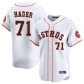 Punc H.Astros #71 Josh Hader Player White Home Limited Stitched Jerseys