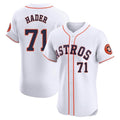 Punc H.Astros #71 Josh Hader Player White Limited Elite Home Stitched Jerseys