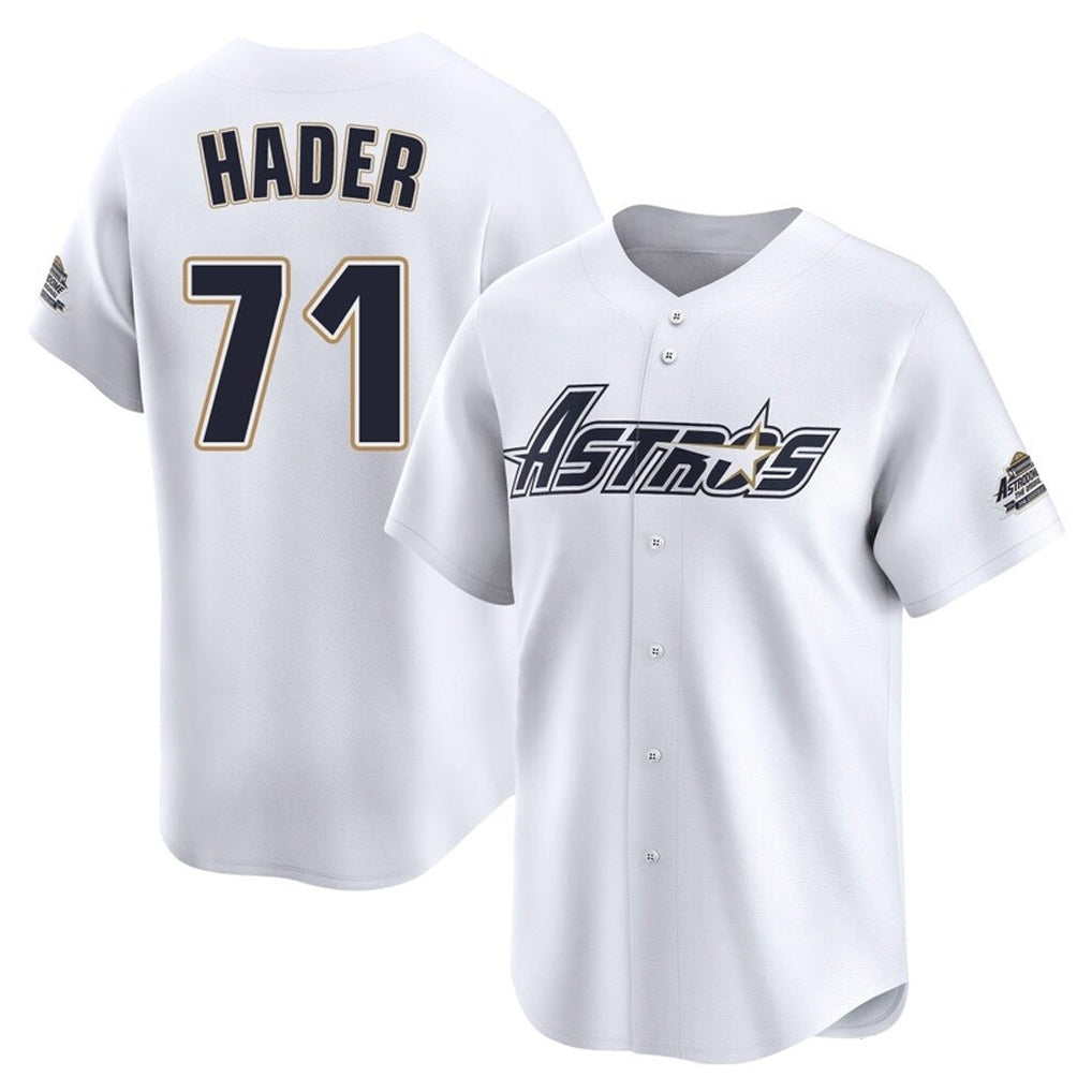 Punc H.Astros #71 Josh Hader Player White Throwback Cooperstown Collection Limited Stitched Jerseys