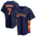 Punc H.Astros #7 Craig Biggio Player Navy Home Game Stitched Jerseys