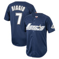 Punc H.Astros #7 Craig Biggio Player Navy Mitchell & Ness Cooperstown Collection 1994 Limited Stitched Jerseys