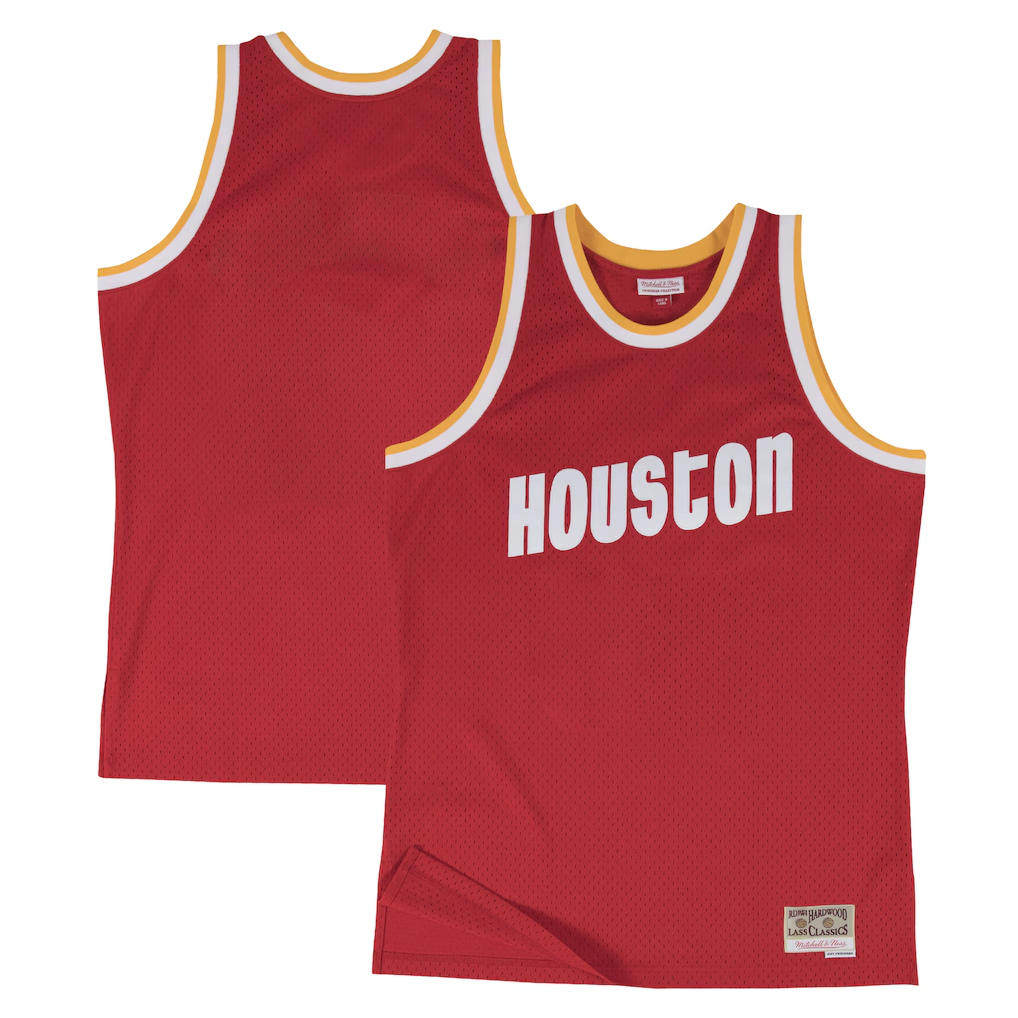 Punc H.Rockets Mitchell & Ness Red 1996-97 Hardwood Classics Swingman Stitched Jerseys