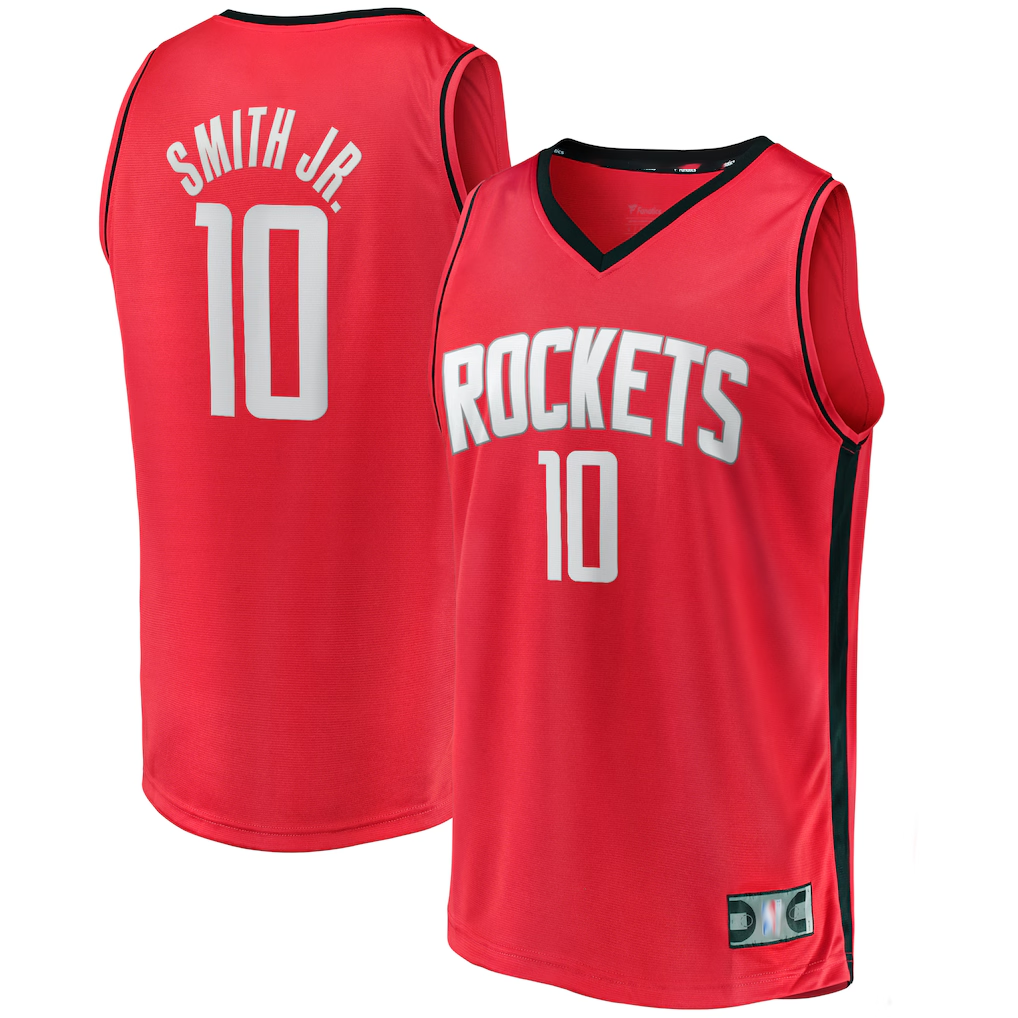 Punc H.Rockets H.Rockets #10 Jabari Smith Jr. Red Fast Break Replica Player Stitched Jerseys-Icon Edition
