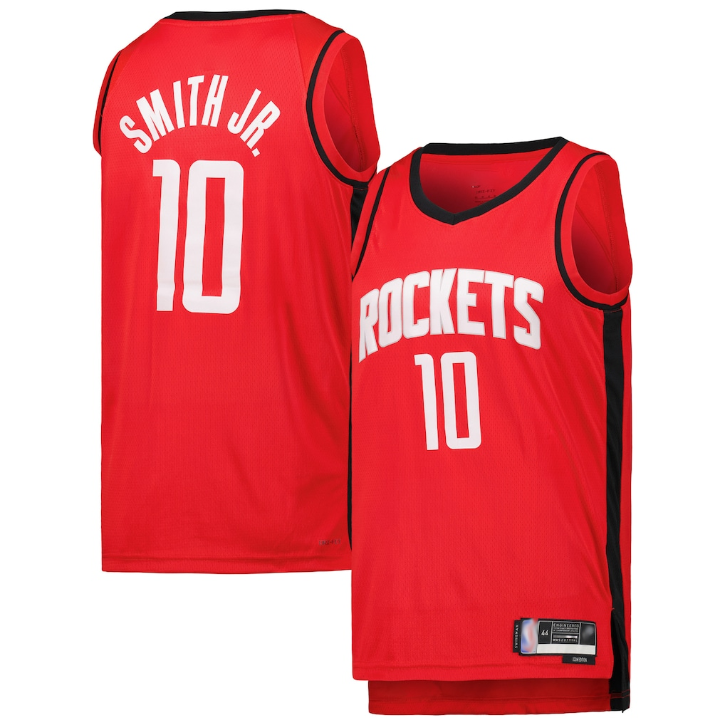 Punc H.Rockets #10 Jabari Smith Jr. Red Swingman Stitched Jerseys-Icon Edition