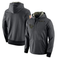 Punc H.Texans Anthracite Salute to Service Performance Hoodie Blank Player Stitched Jerseys