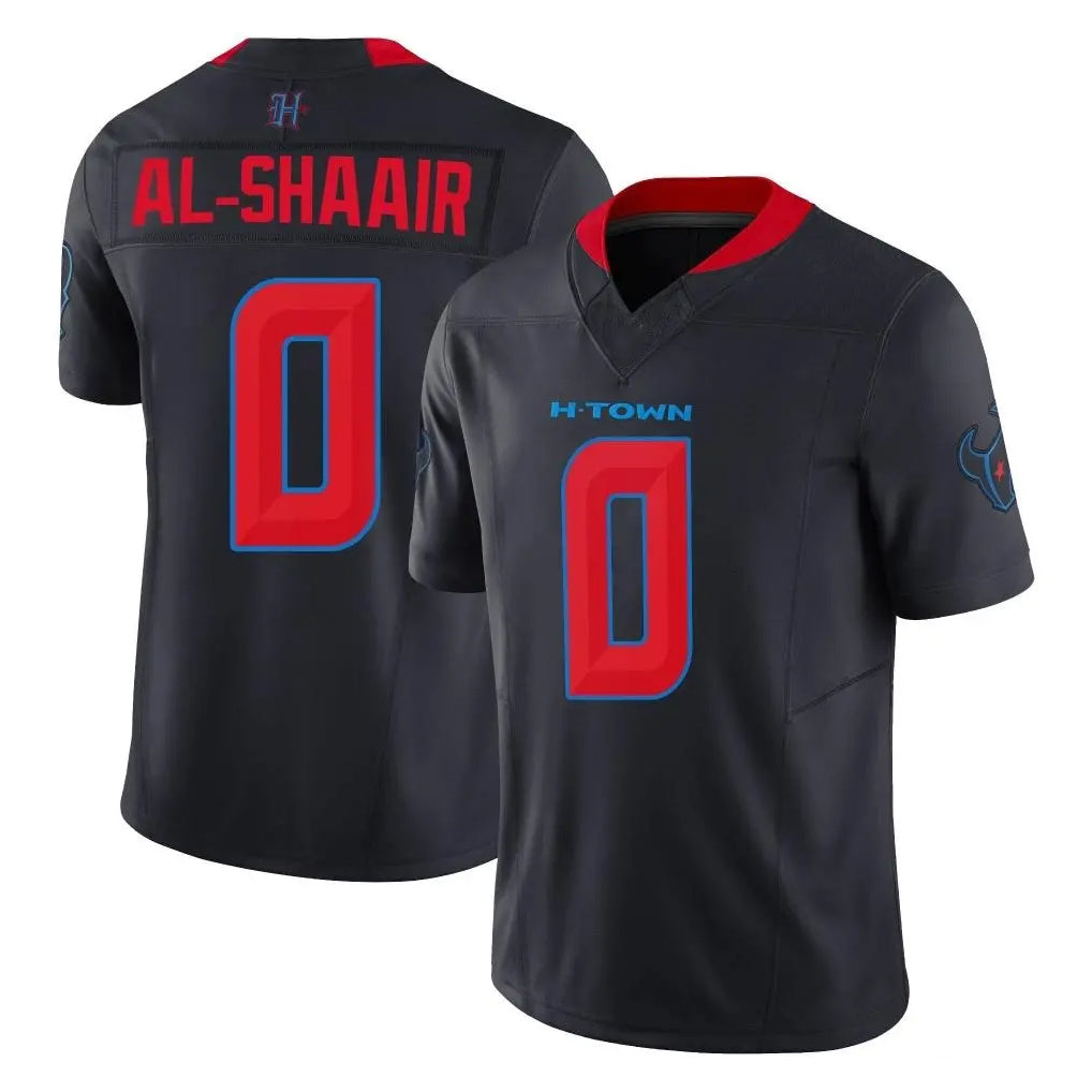 Punc H.Texans #0 Azeez Al-Shaair Player Navy Limited 2nd Alternate Vapor F.U.S.E. Home Game Stitched Jerseys