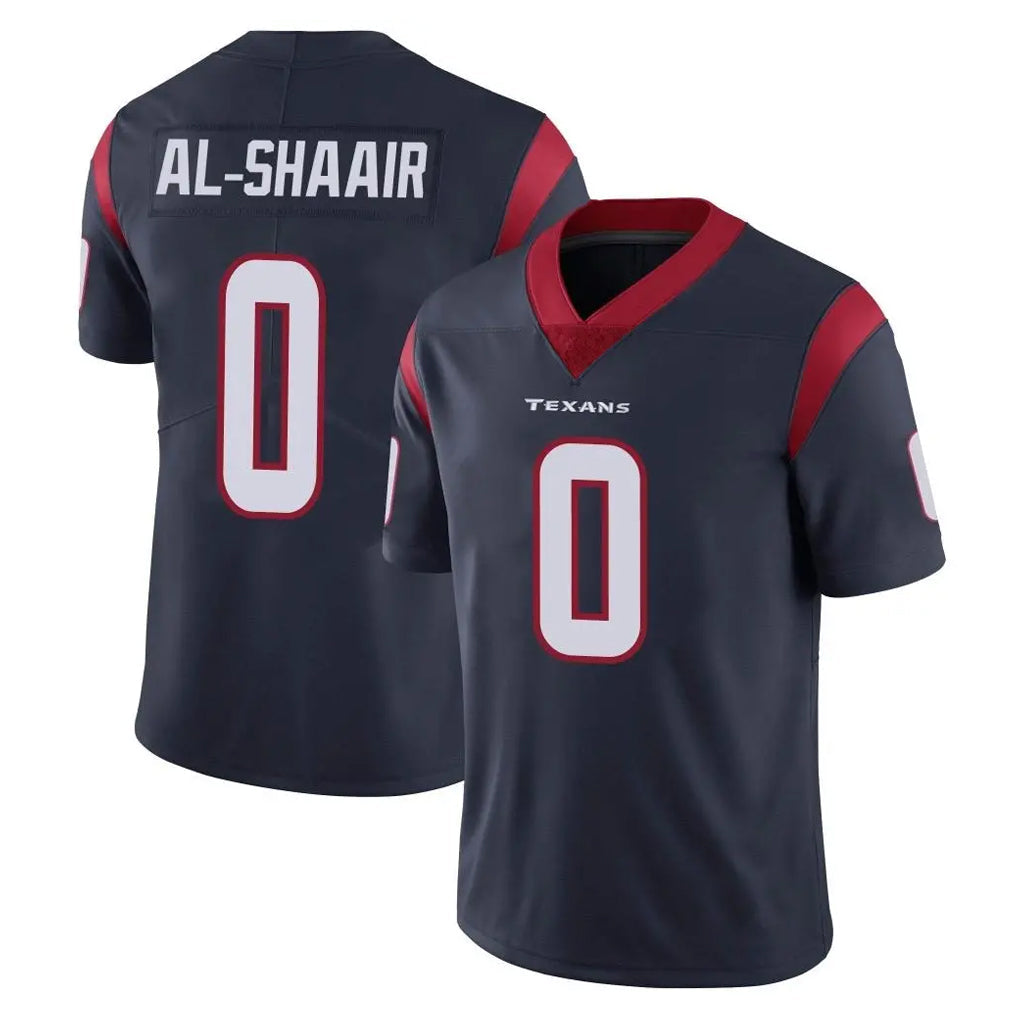 Punc H.Texans #0 Azeez Al-Shaair Player Navy Limited Vapor Untouchable Home Game Stitched Jerseys