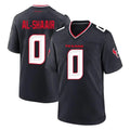 Punc H.Texans #0 Azeez Al-Shaair Player Navy Team Home Game Stitched Jerseys