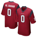 Punc H.Texans #0 Azeez Al-Shaair Player Red Home Game Stitched Jerseys